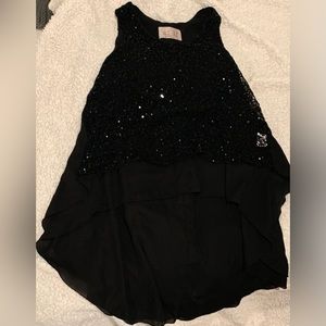 Black sparkly blouse